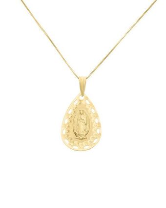 Joyerías Bizzarro Medalla de oro amarillo 14k sin cadena oferta