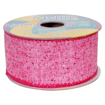 Listón yute/diamantado 3.8cm 5m