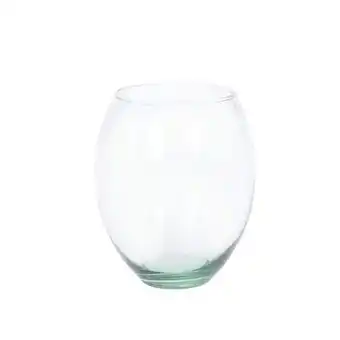 Pecera de cristal ovalada 17.5x13cm 1pz