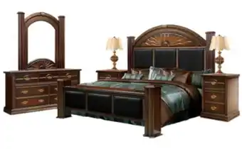 Elizondo Recamara cancun king size nogal oferta
