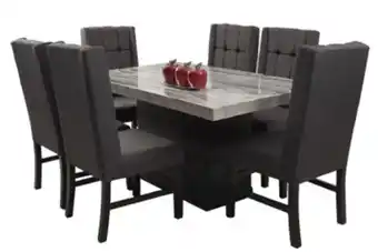 Elizondo Antecomedor carrara 6 sillas oferta