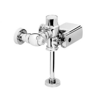 Fluxómetro de sensor electrónico de batería para mingitorio cromo spud de 19 mm