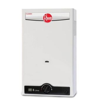 Calentador instantáneo gas lp 8 l/min