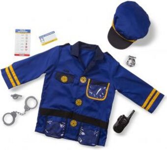 Melissa & doug disfraz de policia