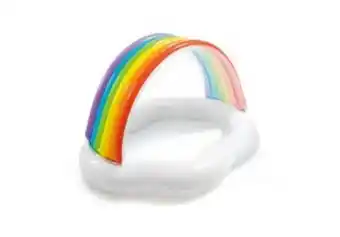 Alberca inflable para bebe arcoiris intex