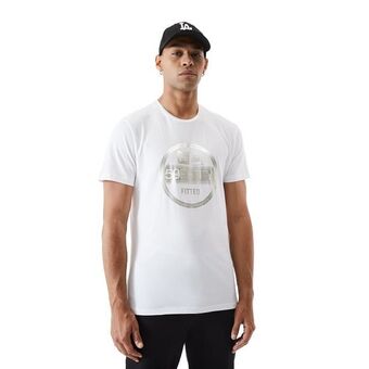 New Era Playera manga corta new era essential visor sticker blanca oferta