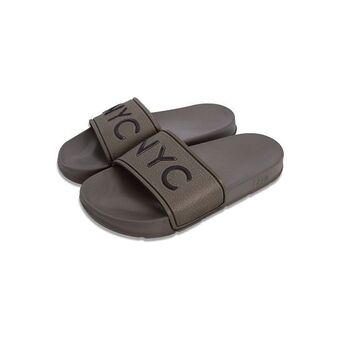 Sandalias new era nyc grises