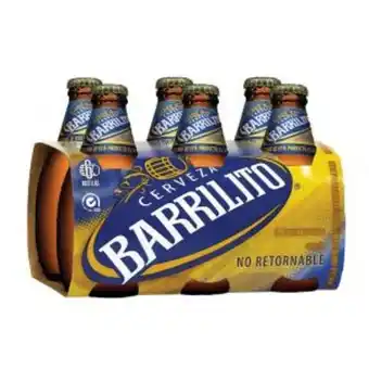 Cerveza barrilito vidrio 6pack 325 ml