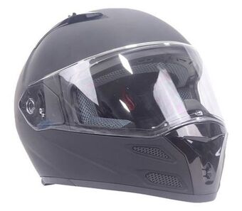 Muebles América Casco edge integral forza negro mate extra grande oferta