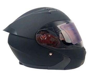 Casco edge pilot abatible negro mate extra grande