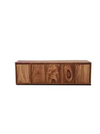 Mueble puertas tv lombardi parota