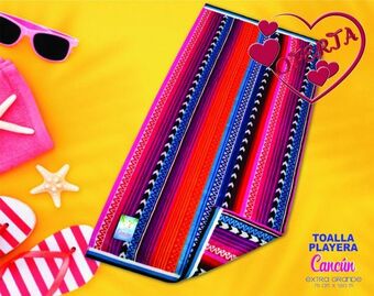 Toalla alberca cancún azteca