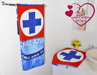 Colap La Palestina Toalla deportiva medio baño xtra cruz azul oferta