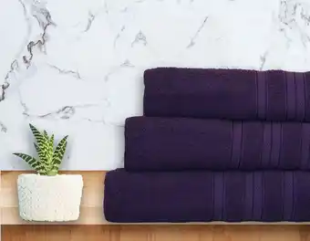 Colap La Palestina Toalla pachona baño completo morada oferta