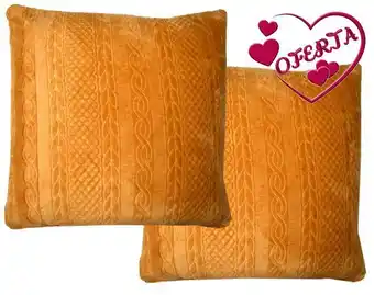 Cojin trenzado boutique mostaza