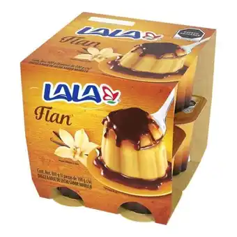 Flan lala sabor vainilla 8 pzas de 100 g c/u