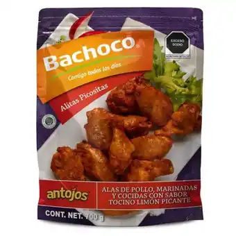 Alitas de pollo bachoco antojos sabor tocino limón picosito 700 g