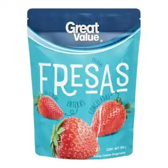 Fresas congeladas great value enteras 500 g