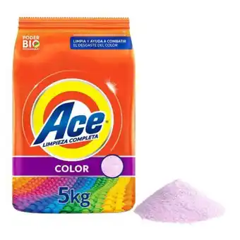 Detergente en polvo ace limpieza completa color 5 kg