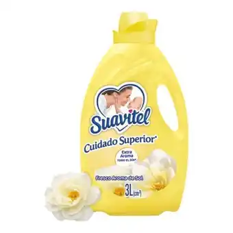 Suavizante acondicionador de telas suavitel cuidado superior fresco aroma de sol 3 l