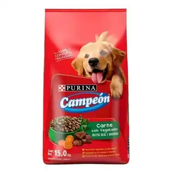 Alimento seco para perro purina campeón 15 kg