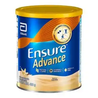 Suplemento alimenticio ensure advance en polvo sabor vainilla 400 g