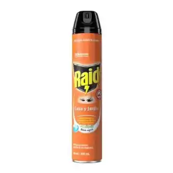 Insecticida raid casa y jardín en aerosol 400 ml