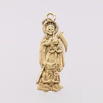 Dije de 10k oro amarillo motivo santa muerte 2.7 gramos