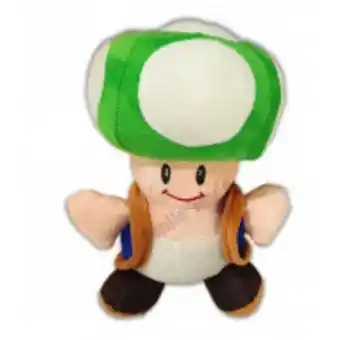 Peluche toad hongo verde mario bros