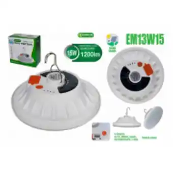 Foco led portatil recargable panelsolar cargador 15w tianlai
