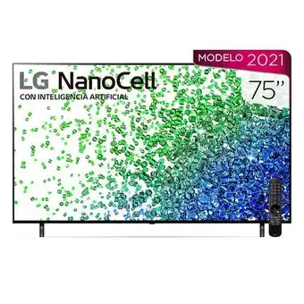 Pantalla lg nanocell tv ai thinq 4k 75" 75nano80spa