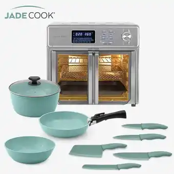 Paquete de freidora de aire max kalorik + batería jade smart + cuchillos jade cook