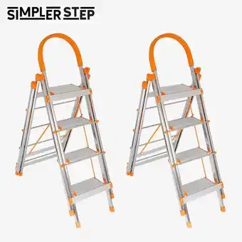 Paquete de 2 clóset y escalera plegable simpler step