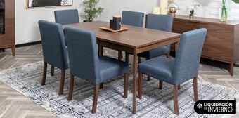 Casa de las Lomas Comedor serena nogal americano oferta