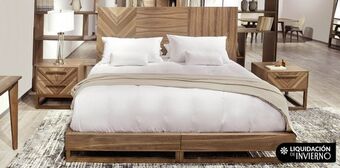 Casa de las Lomas Recámara king size veliero nogal oferta