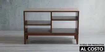 Casa de las Lomas Mueble de t.v. con entrepaños serena nogal oferta