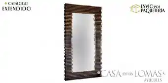 Casa de las Lomas Espejo tadan parota 210 x 100 cm oferta