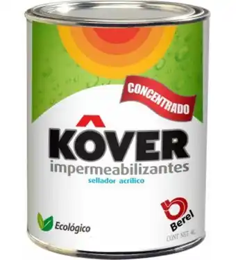Impermeabilizante sellador acrílico berel kover...