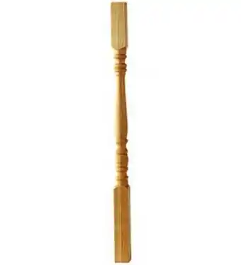 Barrote d/madera torneado 2-1/2" x 36"