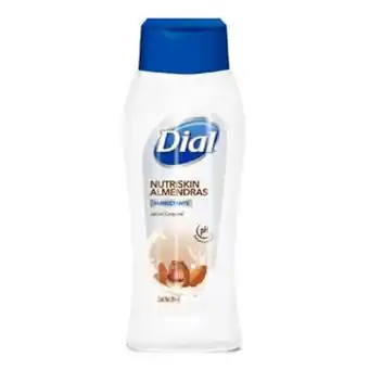 Jabón líquido corporal nutriskin almendras, dial 354 ml