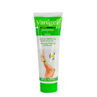 Crema para piernas y rodilla glucosamina + arnica, vanigel bio 250 ml