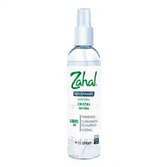 Desodorante cristal corporal en spray, zahal 240 ml