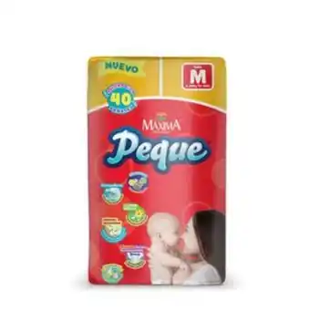La gran bodega Pañal maxima peque mediano de 40 piezas oferta