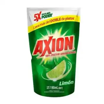 La gran bodega Detergente liquido axion limon pouch 190 ml oferta