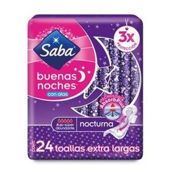 La gran bodega Saba toalla femenina buenas noches con alas despachador 24 piezas oferta