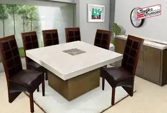Antecomedor fossil nuez 1.40 - silla vancouver bitono