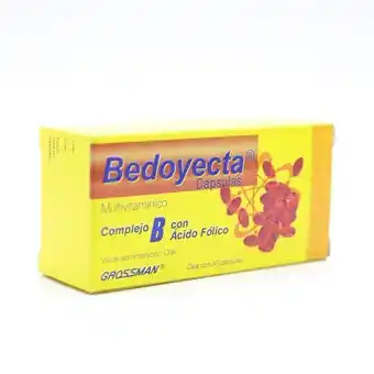 Bedoyecta cápsulas 100/500/36/5/10mg con 30 piezas