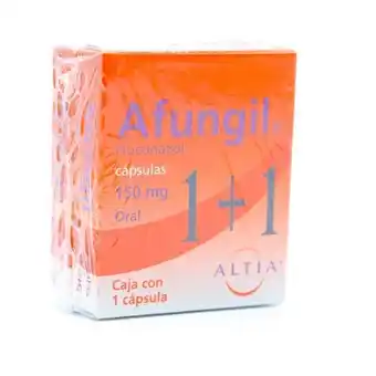 Farmacias de Apoyo Afungil 1+1 cápsulas 150mg con 1 piezas oferta