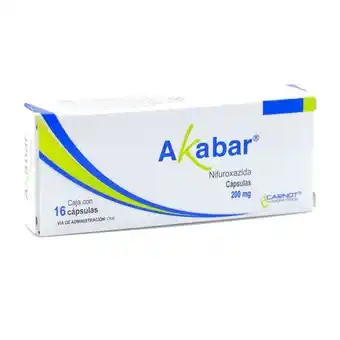 Farmacias de Apoyo Akabar cápsulas 200mg con 16 piezas oferta