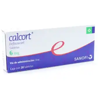 Calcort tabletas 6mg con 20 piezas